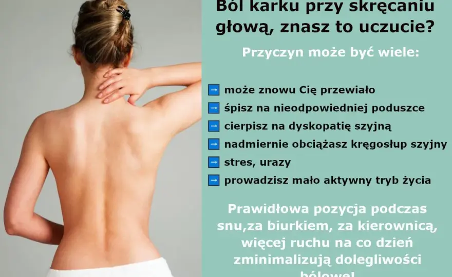 Sztywność karku i ból z tyłu głowy - co oznacza i kiedy działać