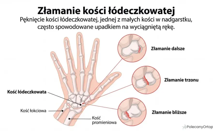 Złamanie kości łódeczkowatej - objawy, badania i leczenie