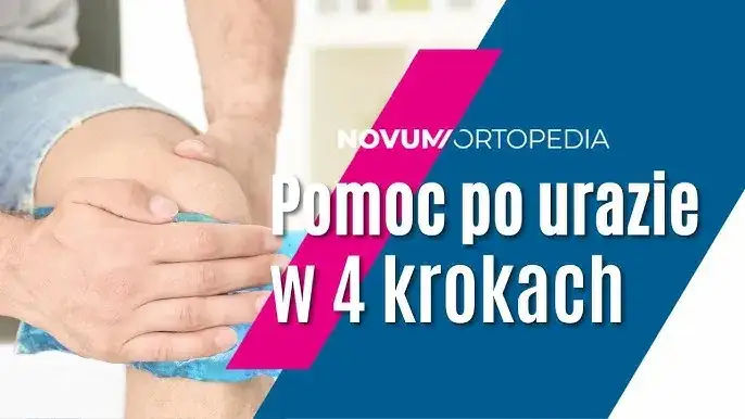 pierwsza pomoc skręcone kolano RICE